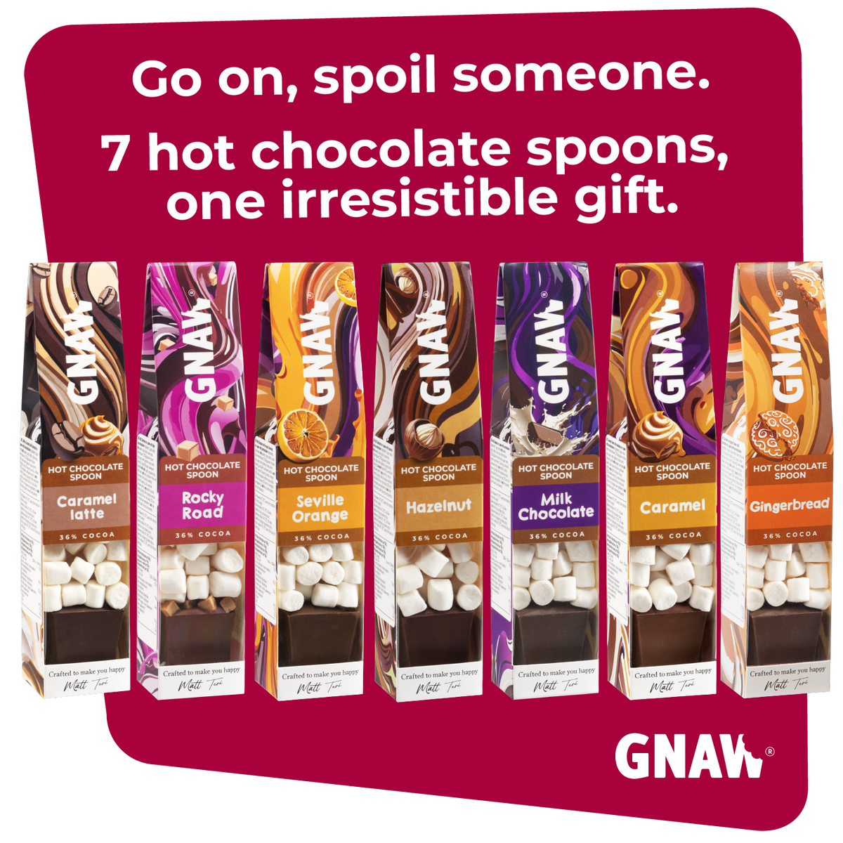 Seven Days of Christmas - Hot Chocolate Spoon Gift Set