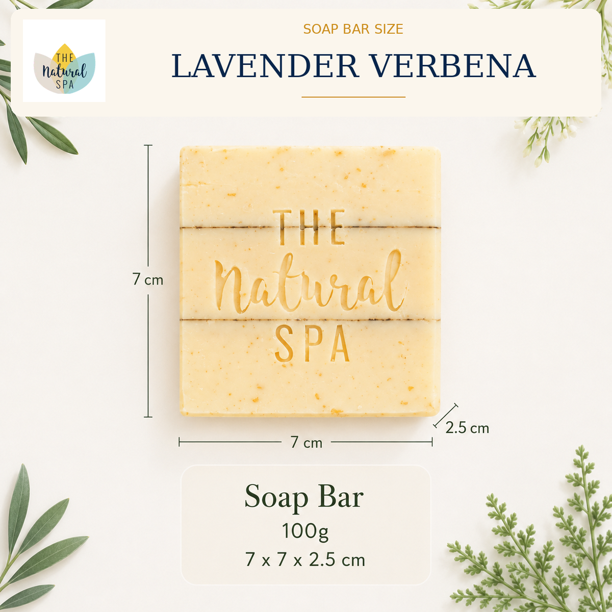 Lavender Verbena Soap Bar | 100g | Vegan & Plastic-Free