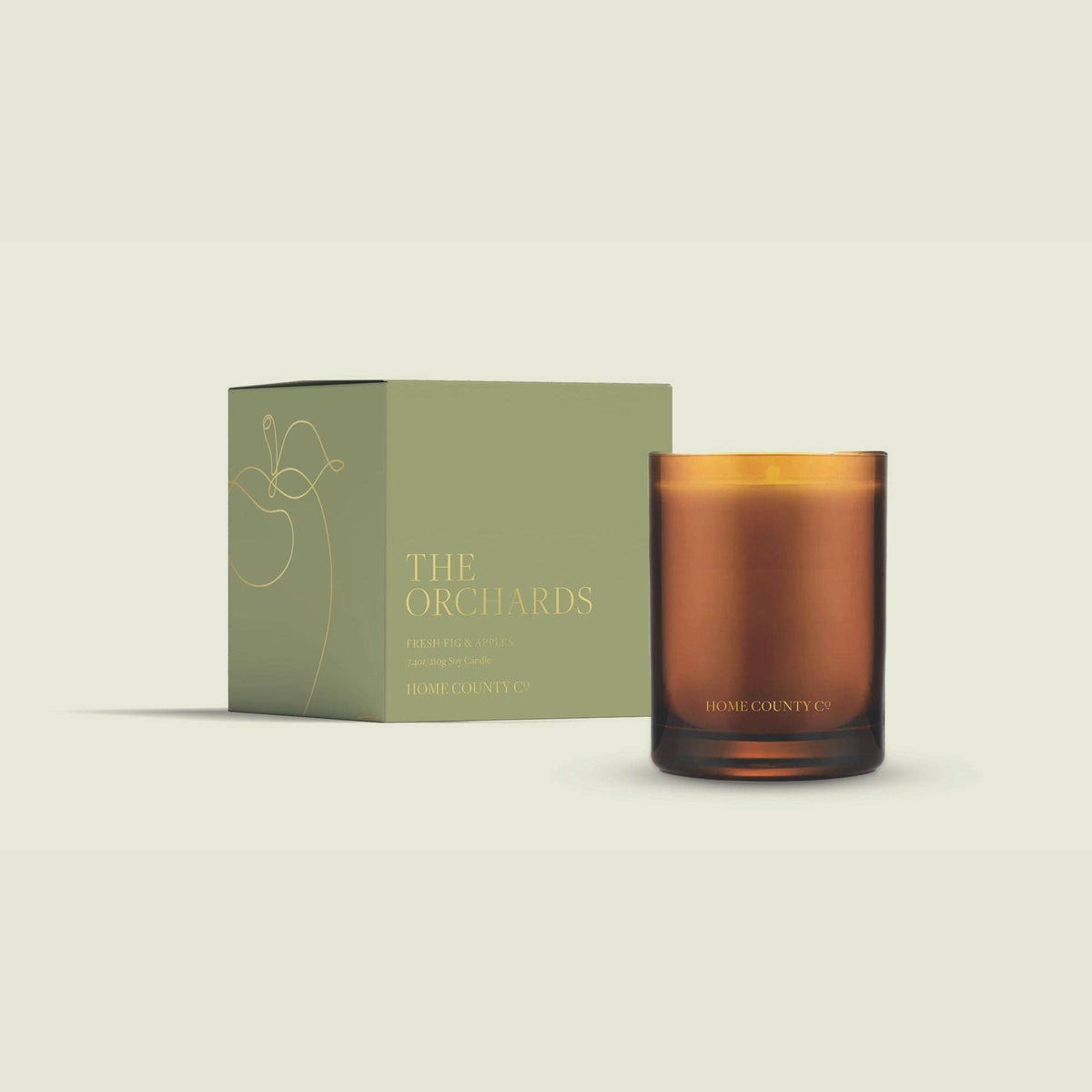 Home County Co. The Orchards Fresh Fig & Apples Candle