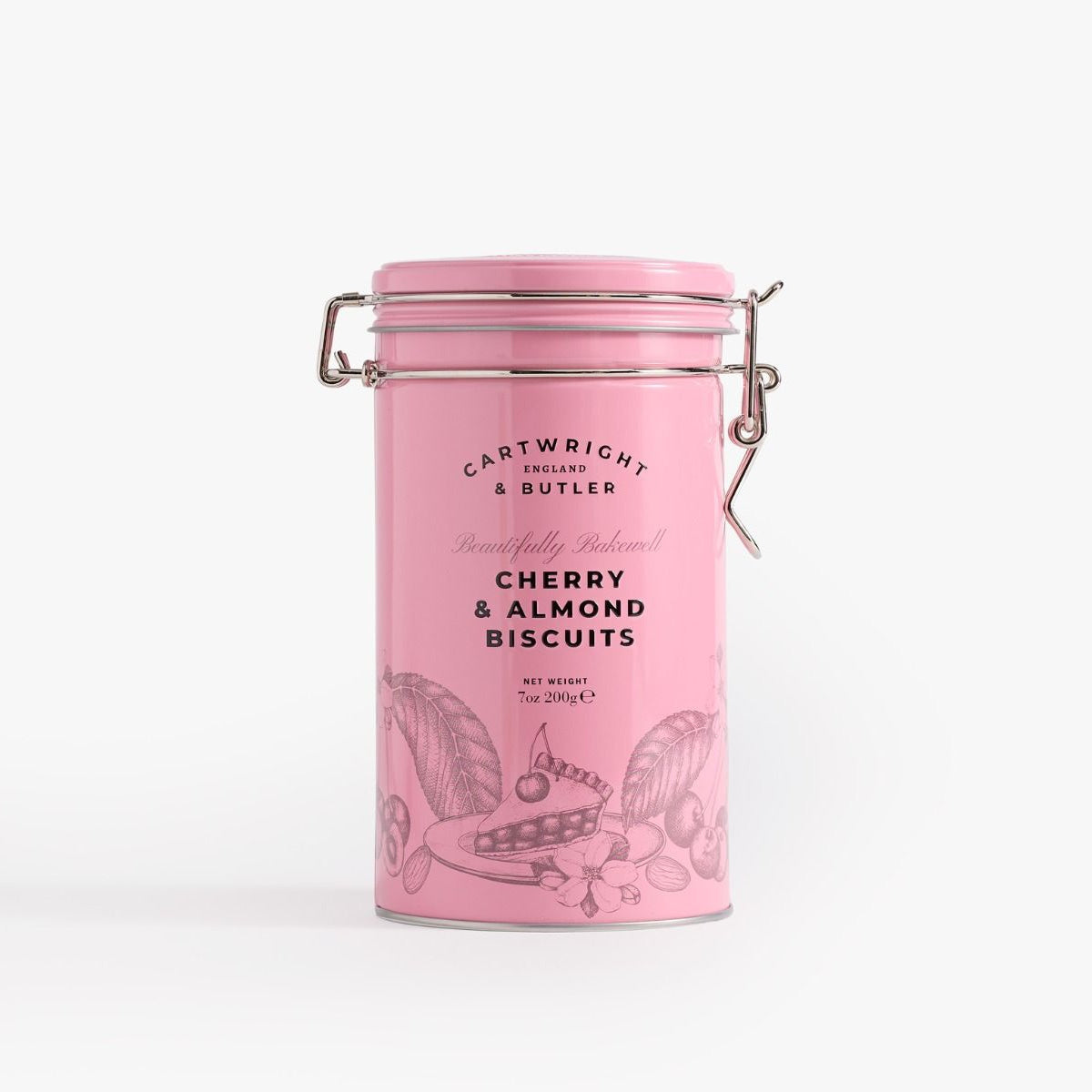 Cartwright & Butler Cherry & Almond Biscuits in Tin 200g