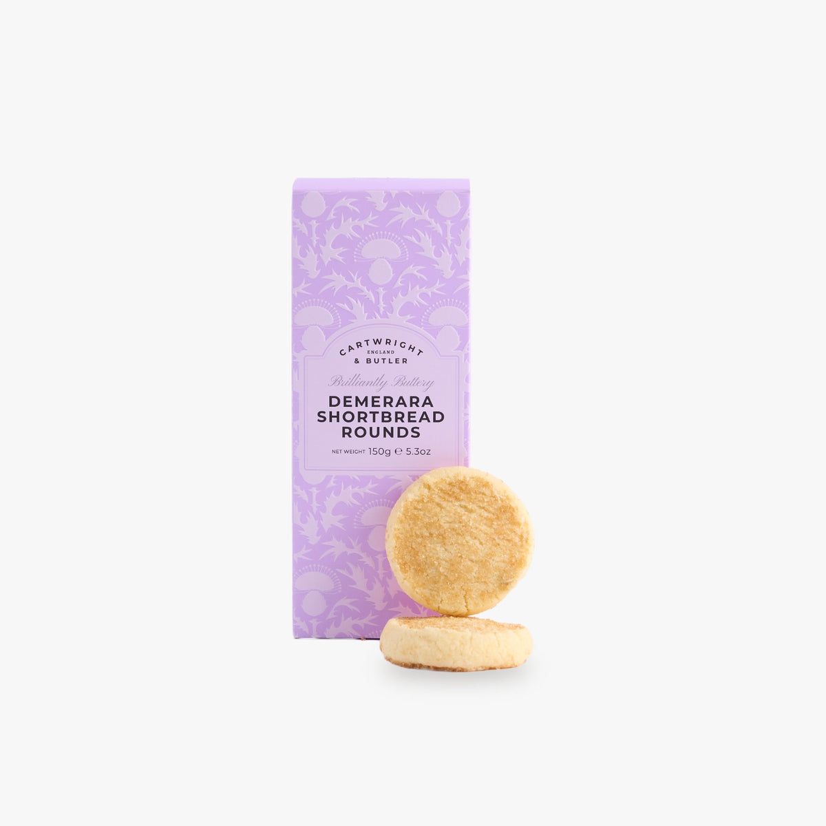Cartwright & Butler Demerara Shortbread Rounds in Carton 150g, additional photograph