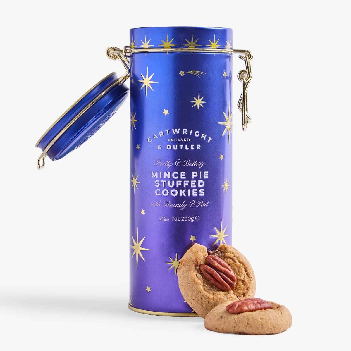 Cartwright & Butler Night Before Christmas Mince Pie Stuffed Cookies in Tin 200g, additional photograph