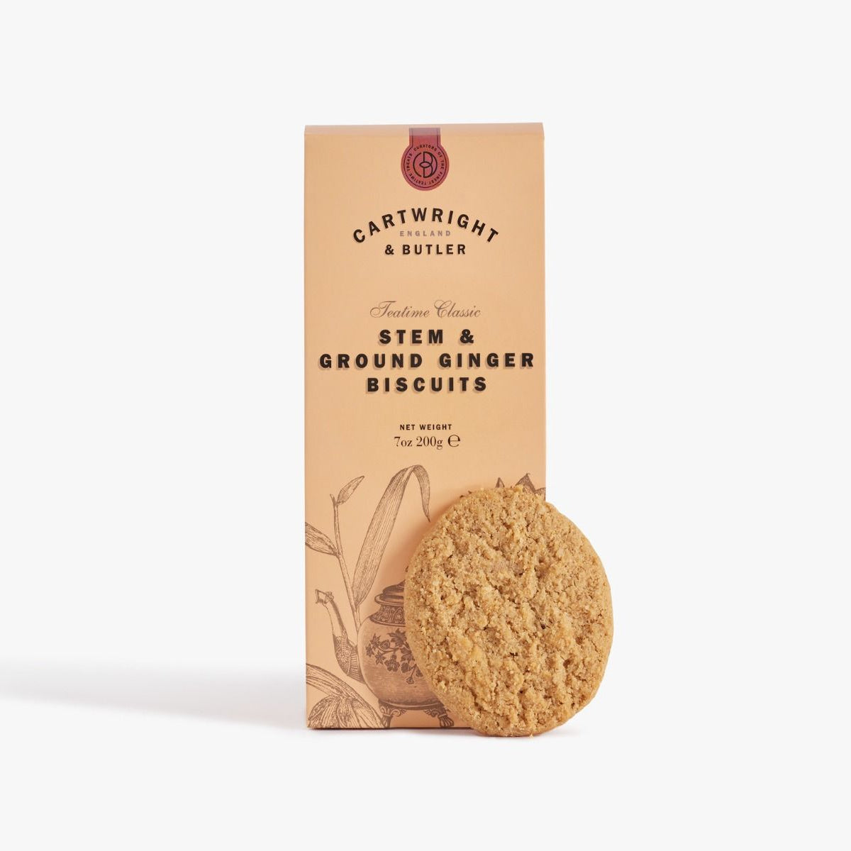 Cartwright & Butler Stem & Ground Ginger Biscuits in Carton 200g, additional photograph