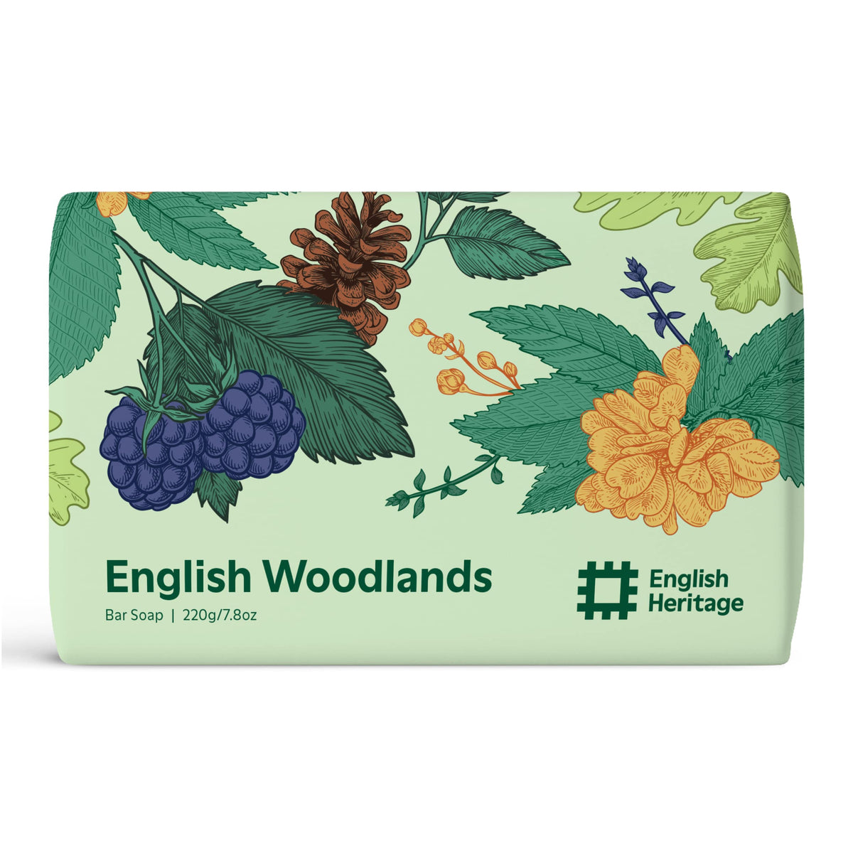 Home County Co. English Heritage English Woodlands Soap Bar 220g