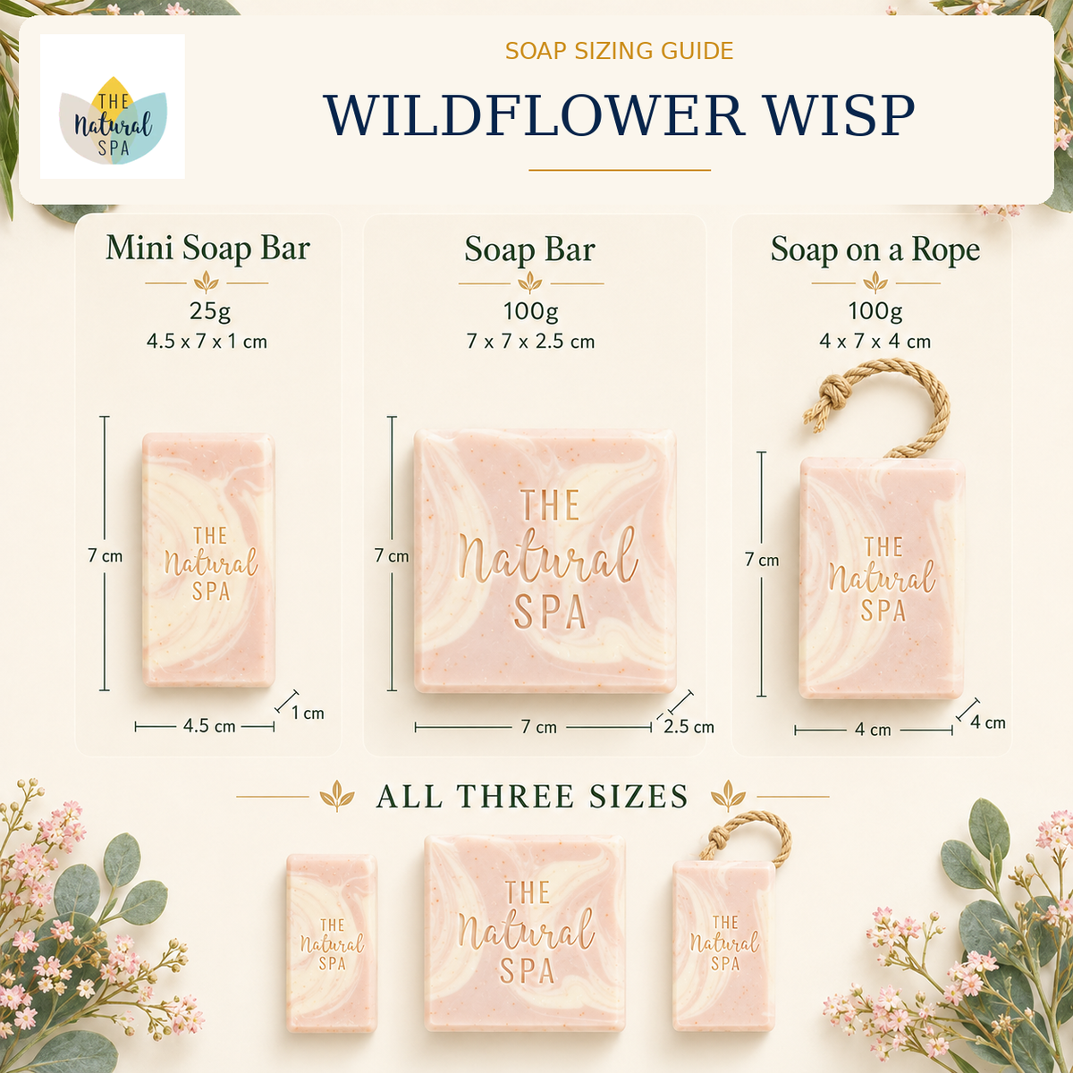 Wildflower Wisp Soap On A Rope | 100g | Vegan & Plastic-Free