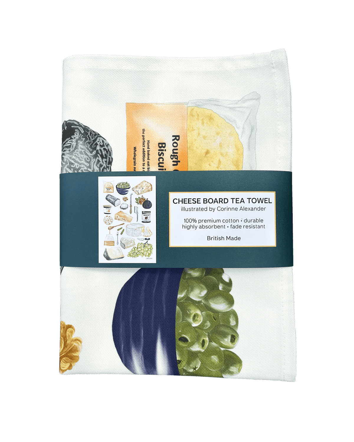 Corinne Alexander Cheese Board Tea Towel