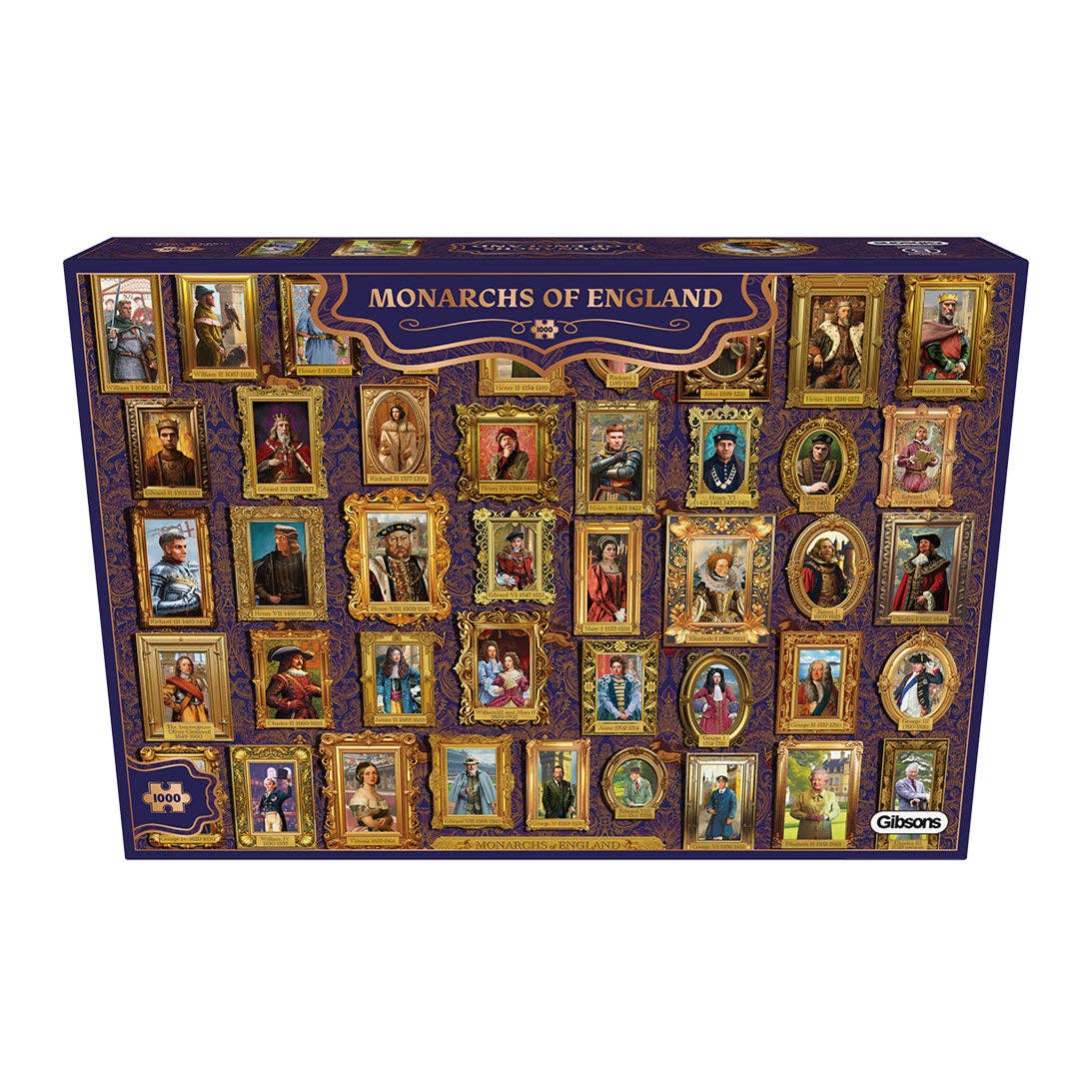 Gibsons Monarchs of England 1000 piece jigsaw puzzle, view 5