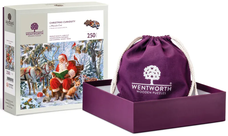 Wentworth Christmas Curiosity 40 piece wooden jigsaw puzzle, image 1