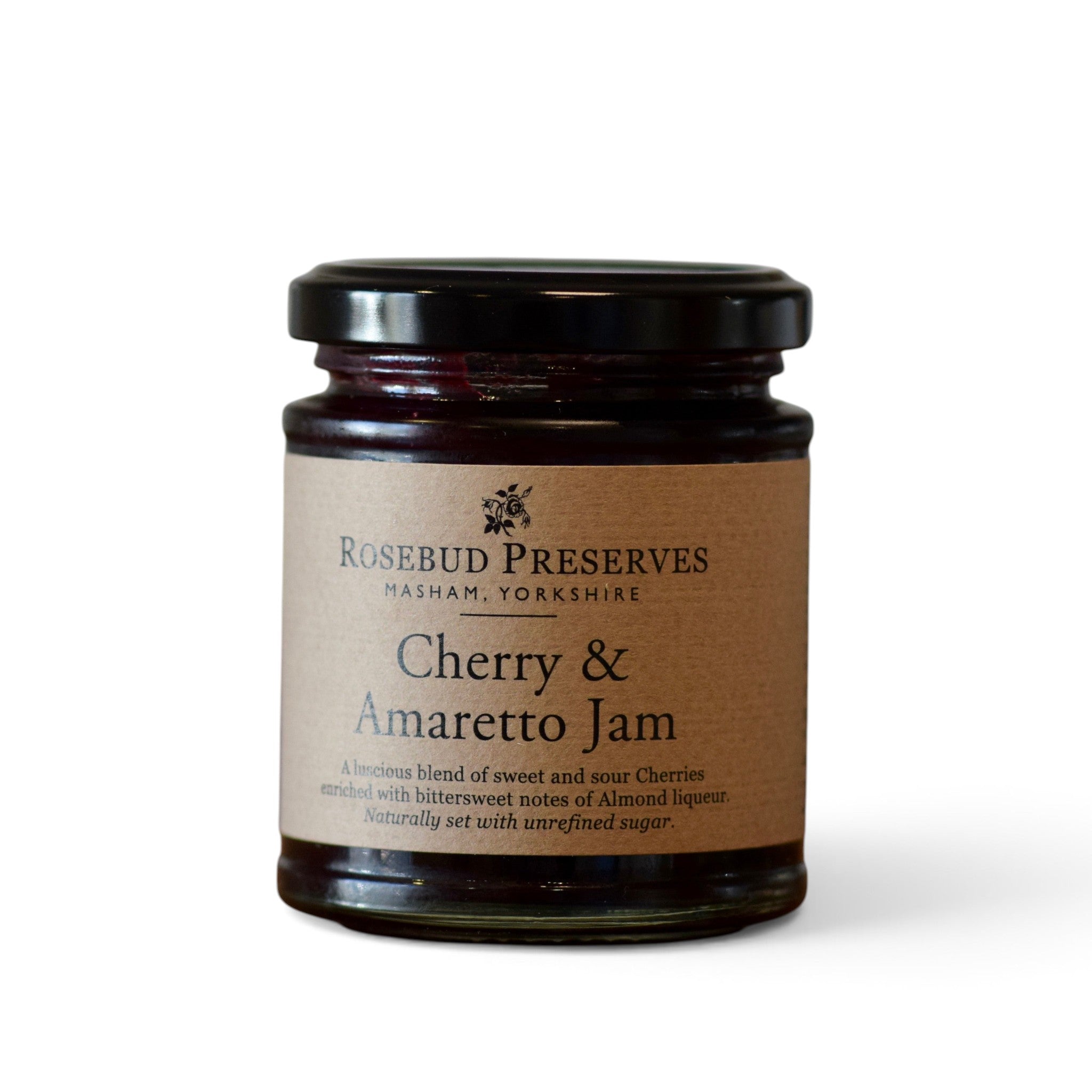 Rosebud Preserves Cherry & Amaretto Jam, 227g jar