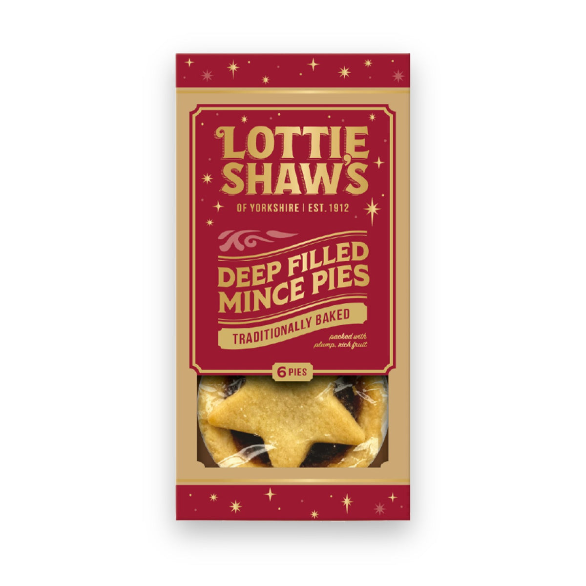 Lottie Shaw's Seriously Good Mince Pies 6 pack box