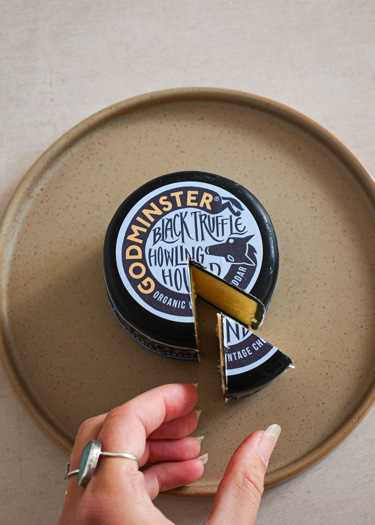 Godminster Black Truffle cheddar, Made In England