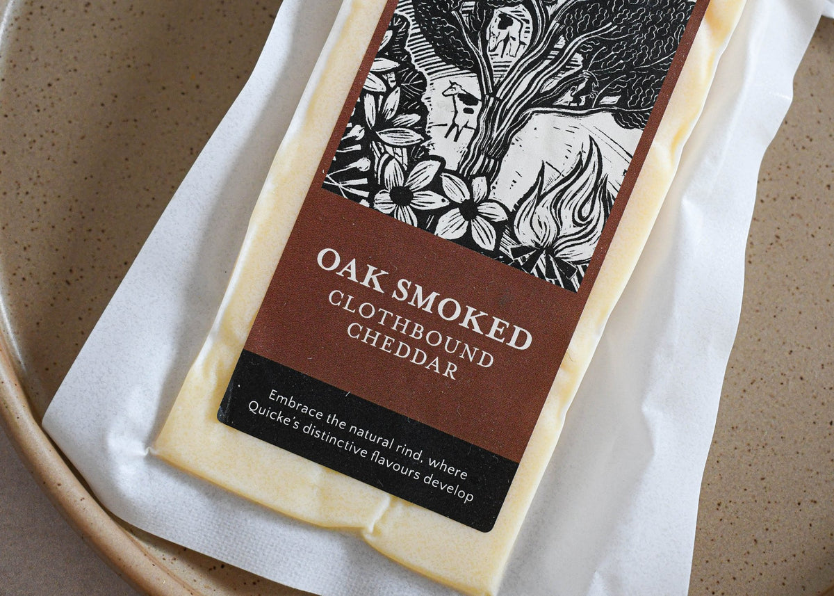 Quicke's Oak Smoked Clothbound Cheddar, Made In England