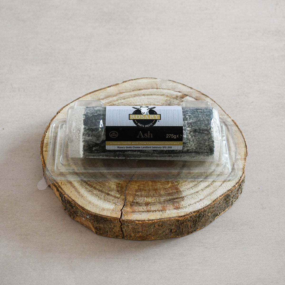 Rosary Ash goat's cheese log, Made In England