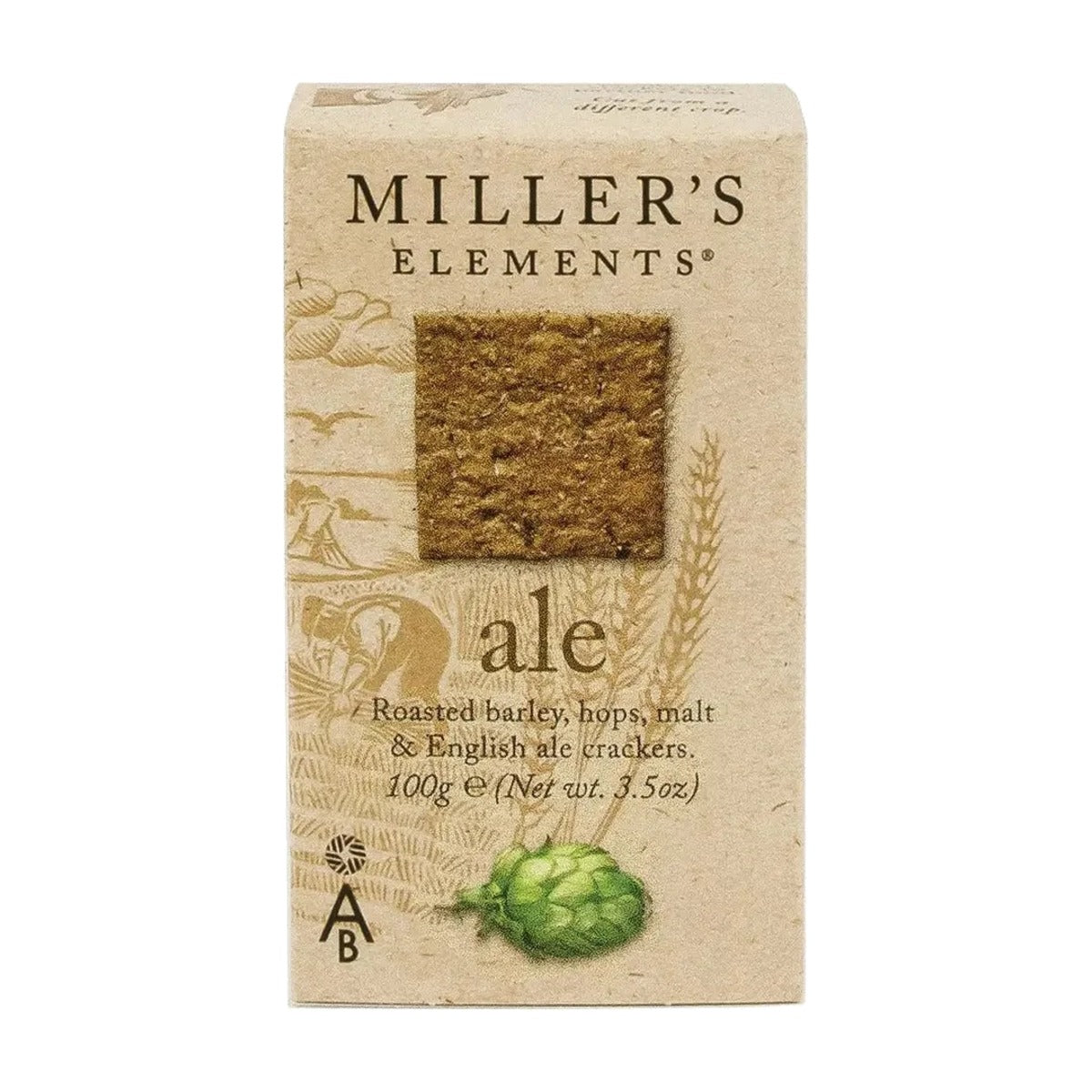Miller's Elements Ale Crackers 100g