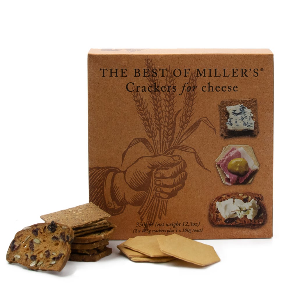 The Best of Miller's Crackers for Cheese Selection Box 350g