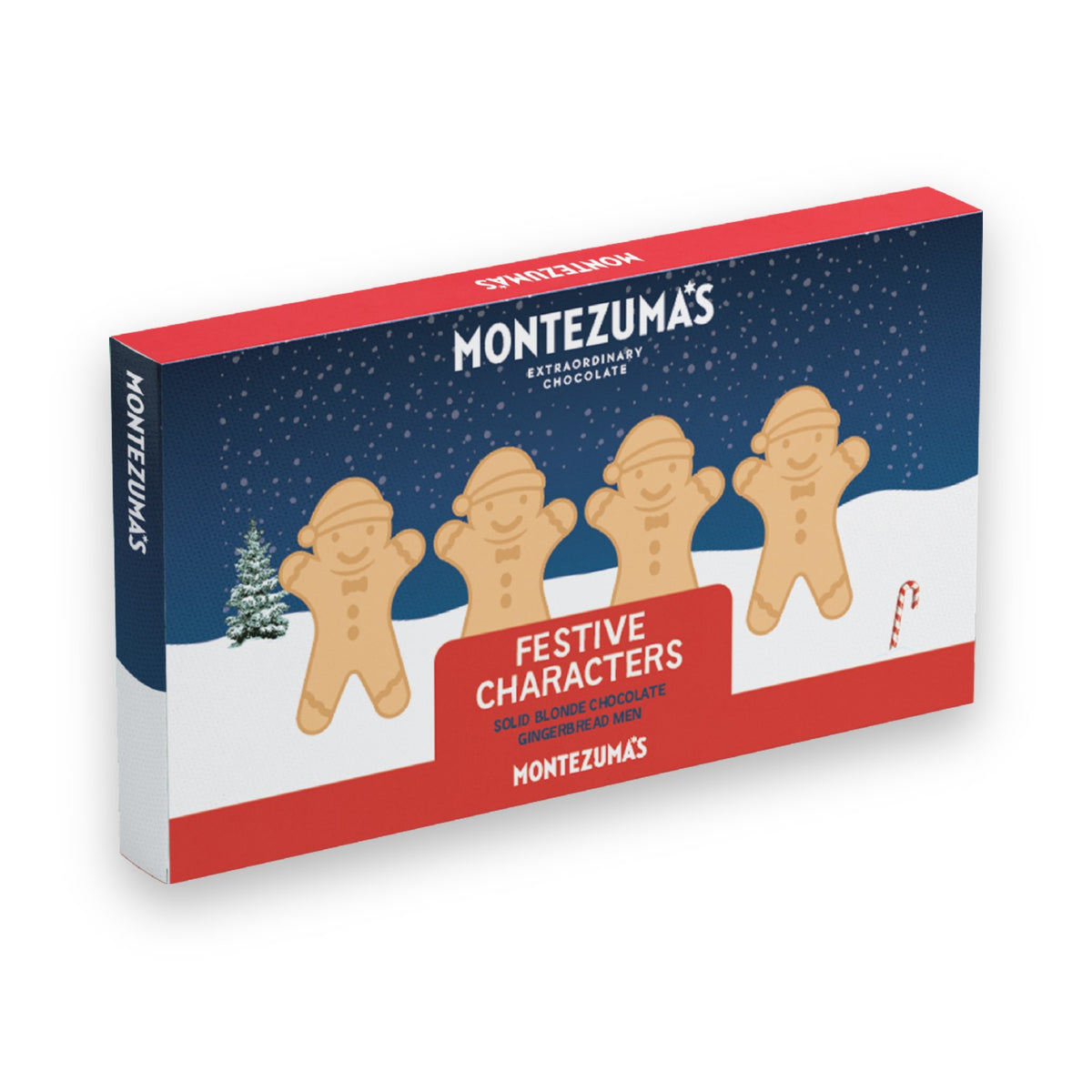 Montezuma's Festive Characters Solid Blonde Chocolate Gingerbread Men 60g