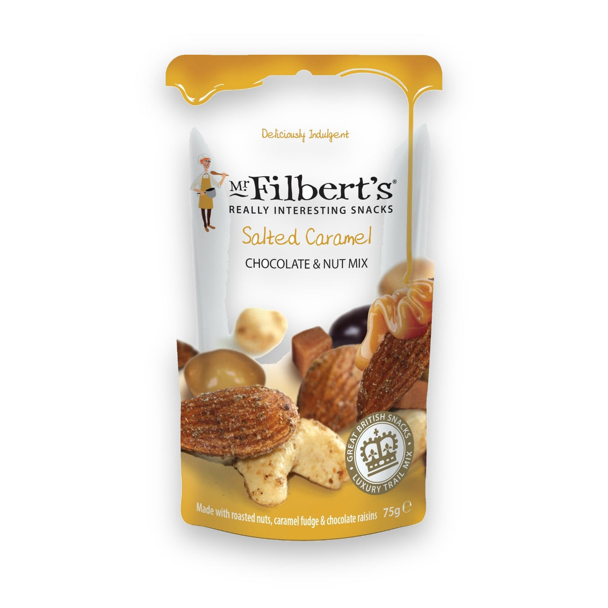 Mr Filbert's Salted Caramel Chocolate & Nut Mix 75g bag